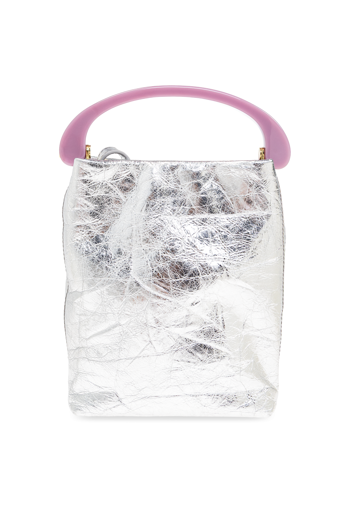 Silver Bag with metallic finish Dries Van Noten - Vitkac AS